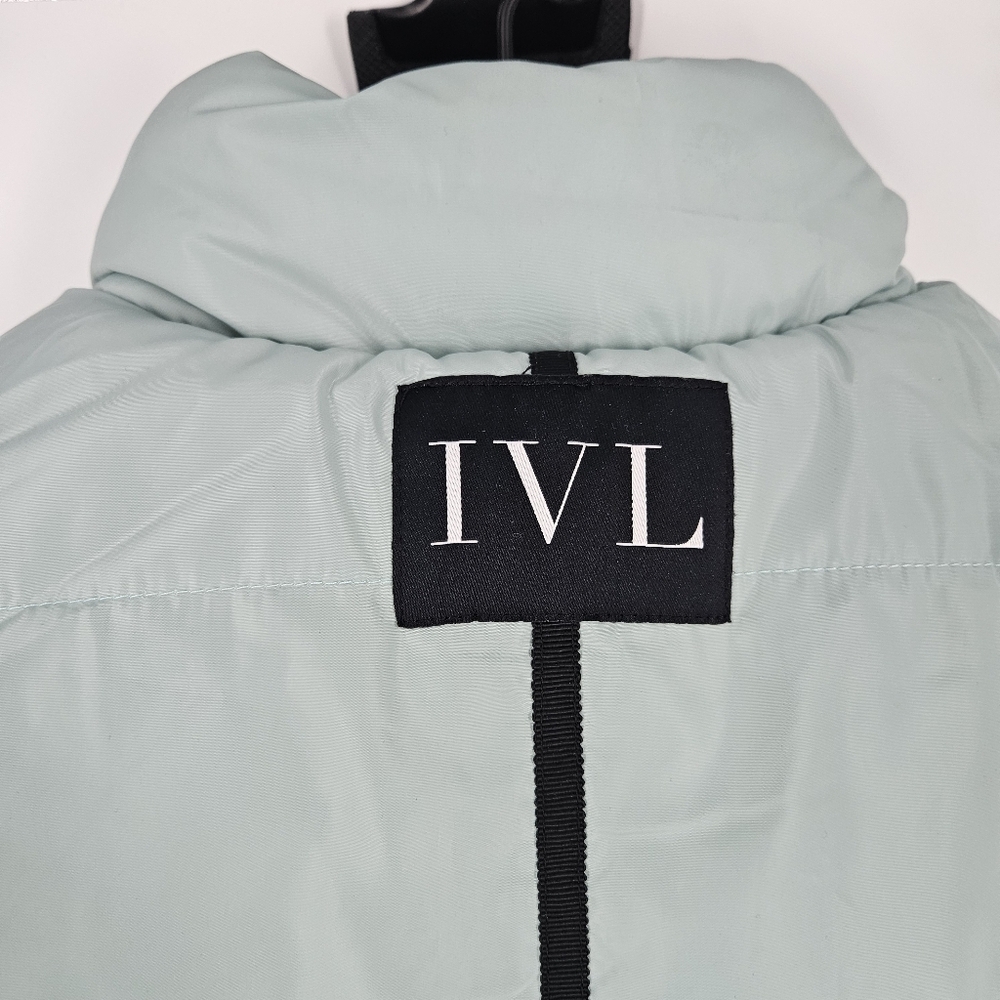 IVL Collective Revolve Black & Green Faux Leather Reversible Puffer Vest - Picture 10 of 14